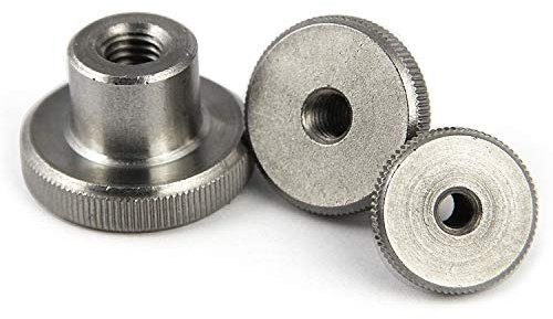 PROTECH 4 Stück Rändelmuttern M10 Edelstahl A1 VA Rostfrei hohe Form Mutter Rändel Muttern DIN466