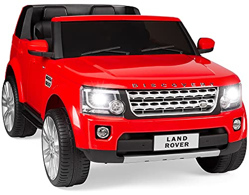 Best Choice Products 12V 3.7 MPH 2-Seater Licensed Land Rover Ride On Car Toy w/Parent Remote Control, MP3 Player - Red