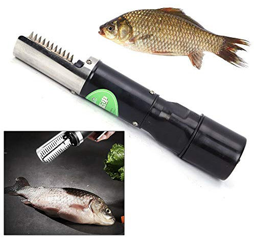 WUPYI2018 Edelstahl Elektrisch Fischschupper Fischschuppenentferner Fishscale Schaber Elektrischer Fischputzer Fish Scale Remover