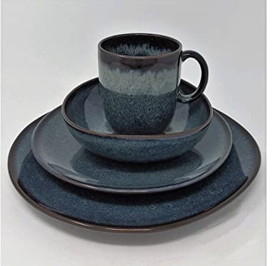 Villeroy & Boch Lave Gris 24 TLG. Tafelservice Komplettset grau
