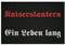 U24 Aufnäher Kaiserslautern Ein Leben Lang Fahne Flagge Aufbügler Patch 9 x 6 cm