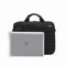 CoolBox Maletin Portátil 14 Pulgadas (39cm x 31cm), con Asa y Correa para usar como Bandolera o Funda de Portátil 14. Tejido Impermeable. Negro