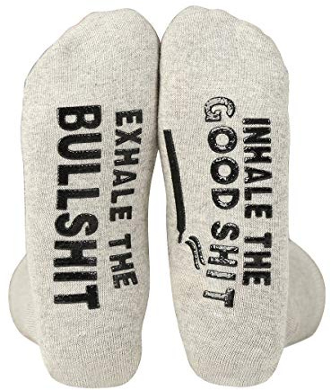 Poshzone Funny Socks - Novelty Stoner Gifts For Smokers, Men & Boyfriend