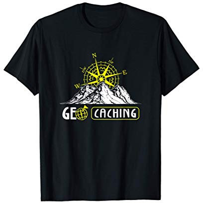 Geocacher Hobby Berge Kompass Geschenk für Geocaching T-Shirt