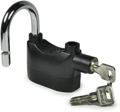 Bike Lock, Motorbike Anti Theft Alarm Lock Motion Sensor Security Waterproof Bike 110db Alarmed Heavy Duty Weatherproof Short Shackle Padlock (1)