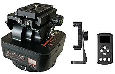 ZTFON YT-1000 Auto Motorized Rotating Panoramic Head Remote Control Pan Tilt Video Tripod Head Stabilizer for Smartphone Cameras