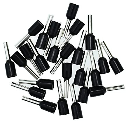 Aderendhülsen 1,50mm² schwarz, isoliert, 25 Stück