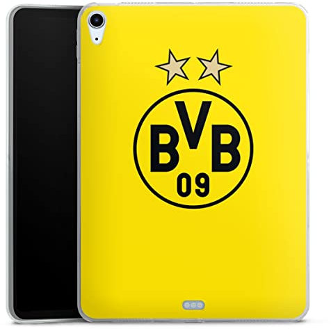 DeinDesign Silikon Hülle kompatibel mit Apple iPad Air 2020 (2020) Case Tablet Hülle Borussia Dortmund Sterne BVB