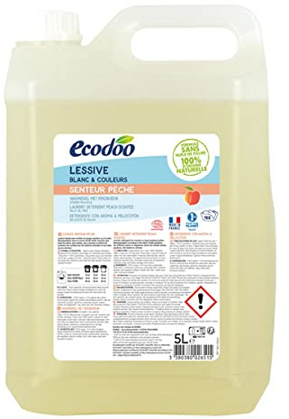 Ecodoo - Lessive liquide concentrée Pêche bidon éco 5L - unité
