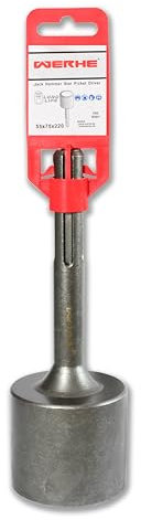 WERHE® 55x75x210 Jack Hammer Star Picket Post Driver Punta a scalpello per demolizione Martello demolitore SDS Max