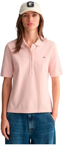 GANT Damen Slim Shield Pique Polohemd, Faded Pink, XL EU