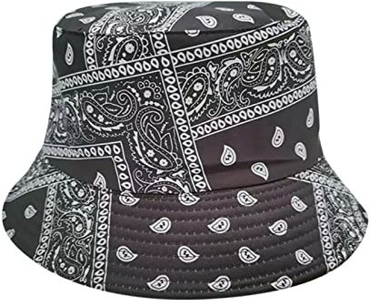 Fischerhut Flauschig Unisex Fashion Botanical Cashew Print Sunshade Bucket Hat Kiffer Hut