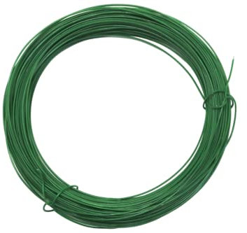 fiXte Plastic Coated Garden Wire Coil Cut to Length Plants Shrubs Soft Twist Tie Cord 1mm, 2mm, 3mm Thickness (1mm x 30m)