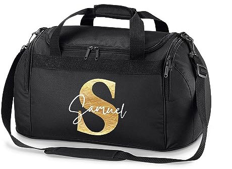 Sporttasche/Reisetasche personalisiert mit Name, Kind, Junge, Mädchen, Herren, Damen, Fußball, Geschenk, Sport, Schule, Kindergarten, Hobby