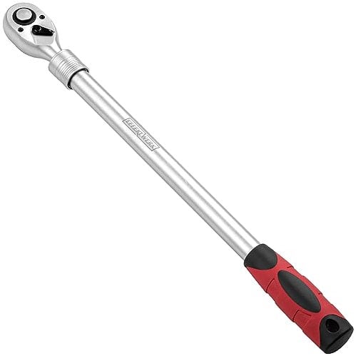EFFEKTWERK - Cricchetto telescopico - Attacco da 1/2 pollice, 72 denti - Manico estensibile 46-60 cm - Con 6 posizioni di bloccaggio - Coppia 660 Nm