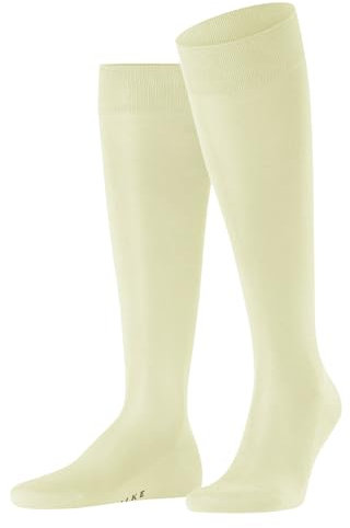 FALKE Herren Kniestrümpfe Tiago M Kh nachhaltige Fil D'Ecosse Baumwolle lang einfarbig 1 Paar, Beige Tender Yel 1110, 41-42