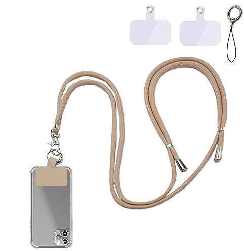 FFTANXS Cordino per Cellulare in Nylon 1.5m - Laccio Regolabile e Rimovibile Compatibile con Custodie Telefoniche Standard