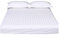 PAHION Bettlaken 100% Baumwolle Weiße Luxuriöse Hotelbettwäsche Spannbetttuch Mit Edlen Damast-Streifen Spannbettlaken Bis 25cm Topperhöhe (Color : White, Size : 180x200+25 cm)