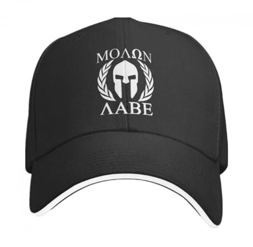 NESLIN Basecap Bedruckte Baseballkappe Trucker Cap Spartan Snapback Herren Hut Baseball Herren Hüte Mützen für Logo Pfirsich Papa Hut Frühling Snapback Caps Weihnachten Geburtstag Geschenk