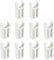 uxcell PVC Pipe Clamps Clips, 20pcs for 20mm(3/4) OD Hose Hanger Support Pex Tubing U-Shaped PVC Water Pipe Clamps, White