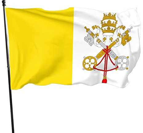Bandierine 90X150cm Bandiera Del Vaticano Striscioni Di Bunting Decorative Flag Doppia Cucitura Bandiera Pirati Per Esterno Bar Parata