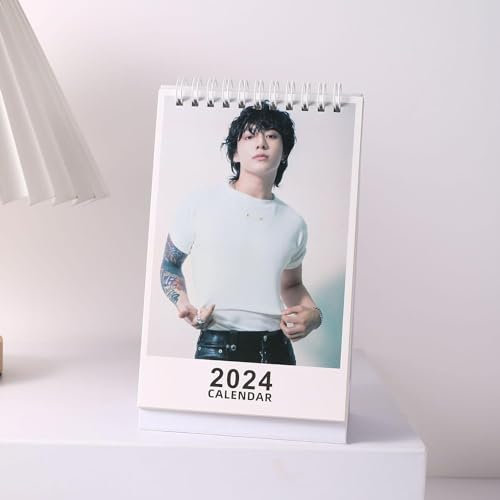 Jung Kook Desktop Kalender Kpop BTS Jung Kook Seven 2024 Desktop Dekoration Kalender
