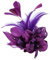 AOKWAWALIY 1 pince à cheveux - Pince à cheveux - Pince à cheveux - Clip de volume - Plume violette - Bibi pour femme - Pince à cheveux pour femme - Broche fleur - Corsage