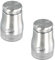 2 Pcs Salière et Poivrière Set, Saliere et Poivriere de Table en Verre, Acier Inoxydable Poivriere, 120ml Salieres et Poivrieres, Lot de Salière Transparent pour Maison Cuisine Restaurant (Argent)