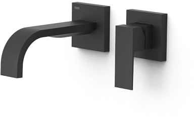 Tres 00630021NM Cuadro Pieza Vista para Cuerpo Empotrado De Lavabo Color Negro Mate