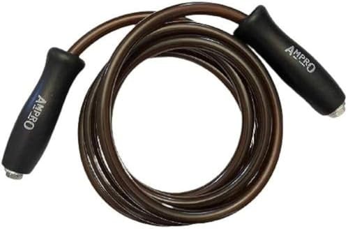 AMPRO Wooden Handled Thai Skipping Rope - Muay Thai/Martial Art's/Heavy Jump Rope/Boxing/MMA
