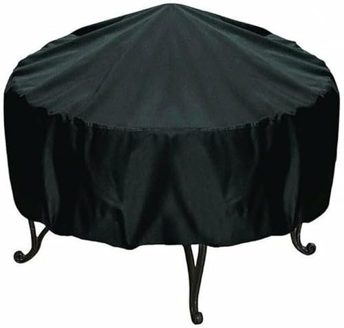 YUETTYY Round Barbecue Grill Cover, Waterproof Firepit Cover, Outdoor Bowl Table Cover, 75 * 30CM