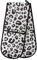 Double Oven Gloves Leopard Print Cheetah Black White Heat Resistant Pot Holder Oven Mitt Gloves for BBQ Cooking Baking Grilling Microwave
