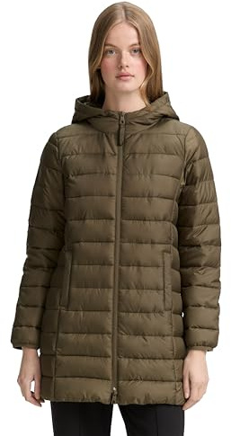 TOM TAILOR Denim Damen Lightweight Steppmantel mit Kapuze
