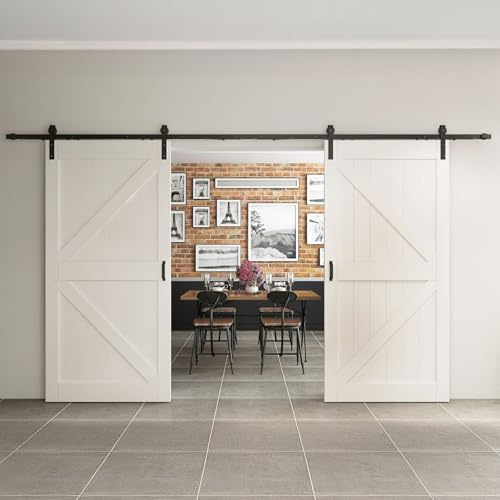 Schulte porte coulissante intérieure bois 205x215cm chêne armortisseur | système ouvert amortisseur