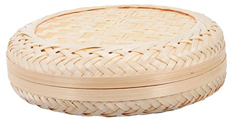 Zerodeko Really Useful Folding Storage Box Cube Shape Woven Bamboo Compact for Home Decor