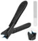 LOPHE Nail Clippers for Thick Nails, Professional Stainless Steel Nail Cutter, Toenail Clipper with Glass File, Thick Toe Nail Clippers for Men Women Adult Seniors (Mesh Handle-black)