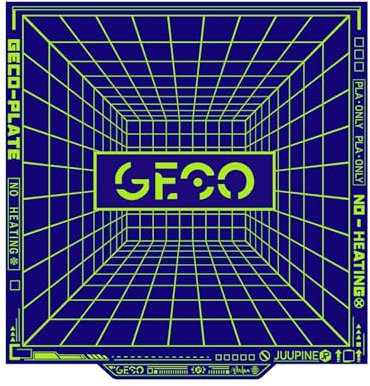 JUUPINE 235 x 235mm Print Bed Textured PEI PLA plate Platform GECO plate for Flashforge AD5M/AD5M Pro/AD5X/Elegoo Neptune 4 Pro/Ender 3 Pro Series 3D Printer HeatBed