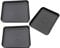 DIYEAH 3 Piezas bandeja de zapatos bandejas servicio entrada con estera bandeja de almacenamiento de zapatos pequeña alfombrilla para zapatos bandeja para zapatos el plastico Negro