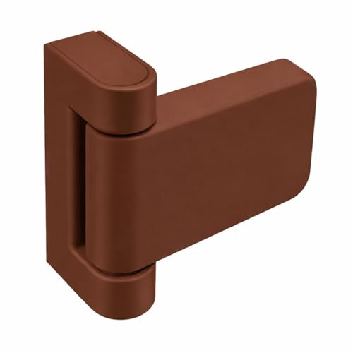 UAP 3D Adjustable T Flag Axis Door Hinges - High Security for All External uPVC Doors - Universal, Non-Handed Design for Optimal Functionality and Versatile Installation (20mm Rebate, Oak)