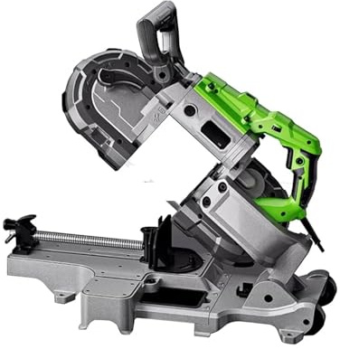 Mini Trennmaschine, tragbare Mini-Bandsägemaschine, Handtisch-Bandsäge, Stahlbandsägemaschine, Metall, Holzbearbeitungsmaschinen, Sägemaschinen, zum Schneiden von Messing, Stahl, DIY (Grau 2)