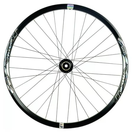 Mountainbike Vorder- Und Hinterrad 26 27,5 29 Steckachse Laufradsatz 110*20/142*12mm, Aluminiumlegierung Doppelwandige Felge for 7-12-Gang-Kassette, Scheibenbremse(27.5 black,Rear wheels)