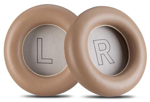 AHG Accessory House Global-Ohrpolster, kompatibel mit Bang & Olufsen Beoplay H9 3. Generation (nicht kompatibel mit H9 / H9i) und Beoplay HX-Kopfhörern, hochwertiges Schaffellleder (Argilla Bright)
