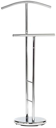 IDIMEX Valet de Chambre Valet de Nuit Porte vêtement LAURENZ chromé