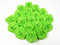 Rosen 3 cm x 10 Stück Satinrosen Aufnäher Deko Blumen Röschen zum Basteln Hochzeit kleine Rosenköpfe Farbe: Hell Grün 556