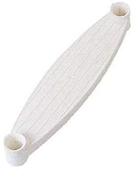 Lalizas Sprungbrett Weiß für Leiter aus Aluminium und Inox