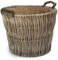 Red Hamper Petit Rond Gris à bûches Panier en Osier