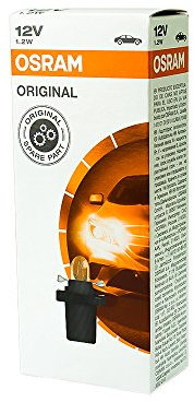 10x OSRAM GLÜHBIRNEN 12V 1,2W B8.5d INSTRUMENTENBELEUCHTUNG ANZEIGELAMPE