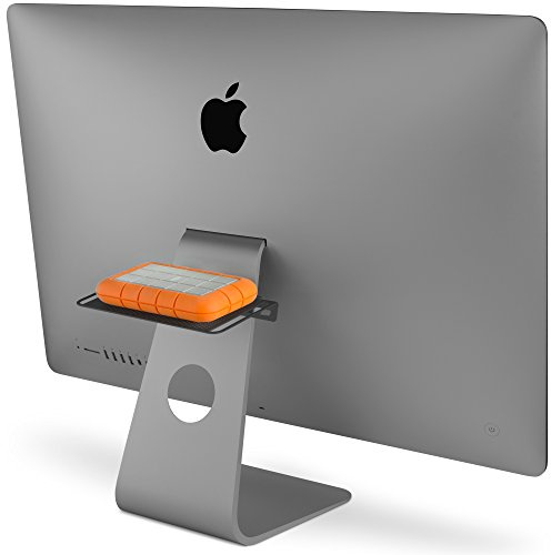 Twelve South BackPack für iMac und Apple Bildschirme | versteckter Aufbewahrungsort für Festplatten und Zubehör (Mattschwarz)