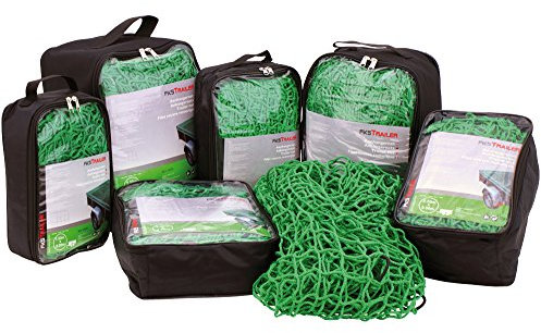 Robustes Anhängernetz zur Ladungssicherung 3,5x8 m, Netz für Anhänger, PKW, Containernetz, grün, weitere Größen vorhanden