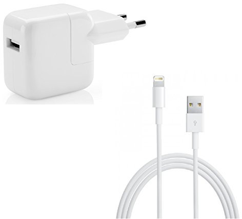 myTech Adaptateur Secteur et Chargeur pour iPhone/iPad 4/iPad Mini/iPad 1 2 3 Retina + [Apple MFi déverrouillé par Le câble Lightning 8 Broches vers USB